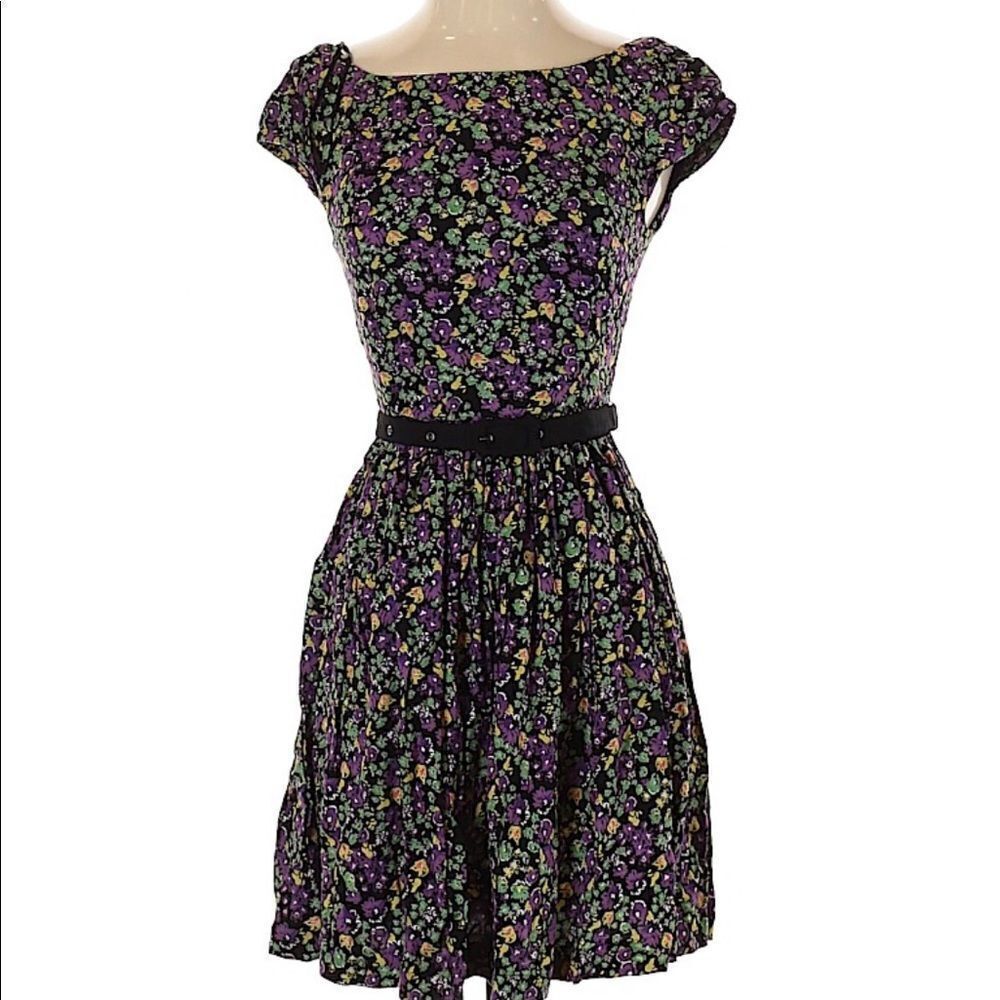 Mango flower mini dress 
